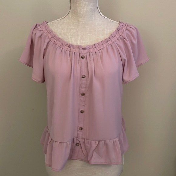 Pink Rose Tops - 🏖️Pink Rose Boho top -size Medium